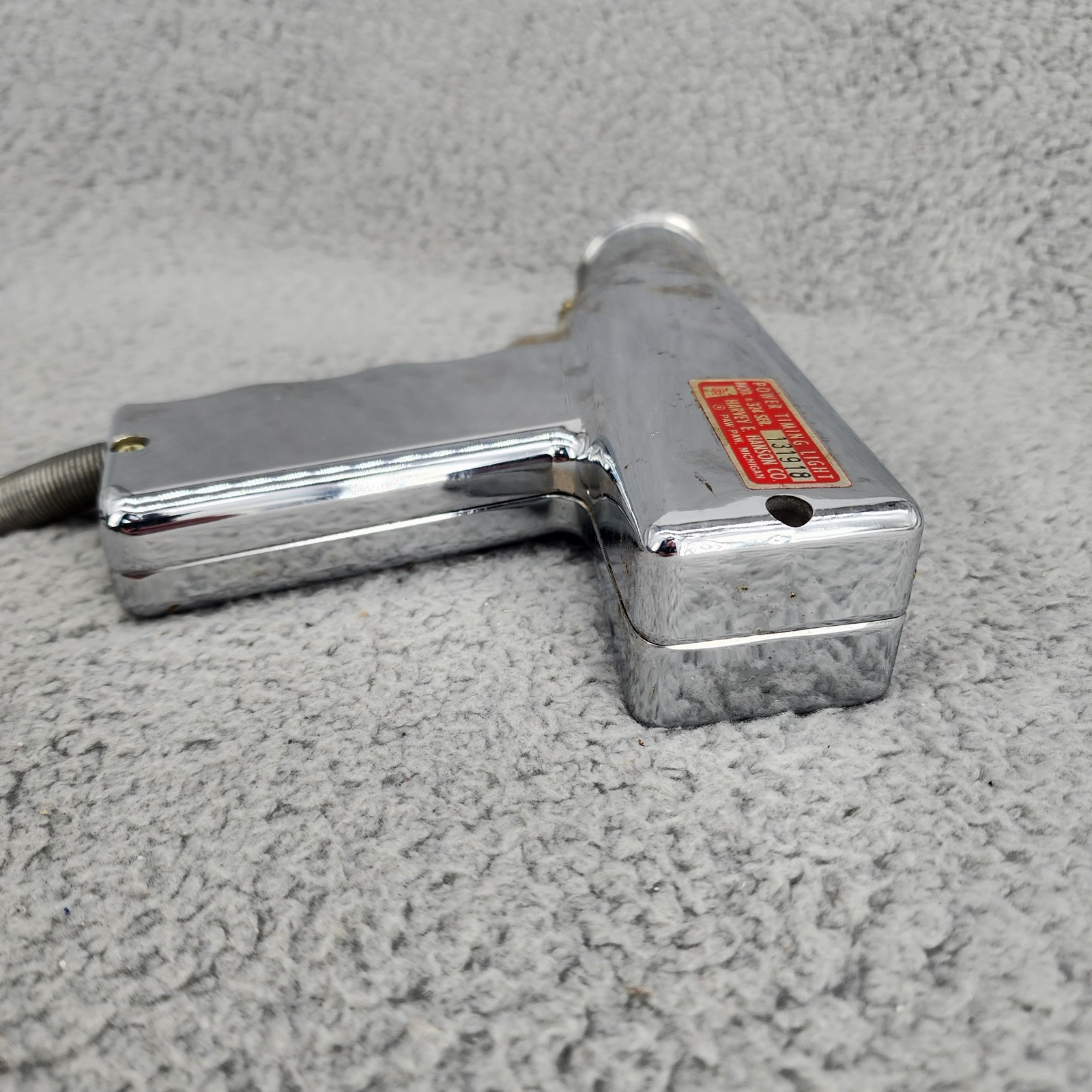 Hanson Deluxe Power Timing Light 324 - UNTESTED - Vintage MCM Mechanic Art Deco