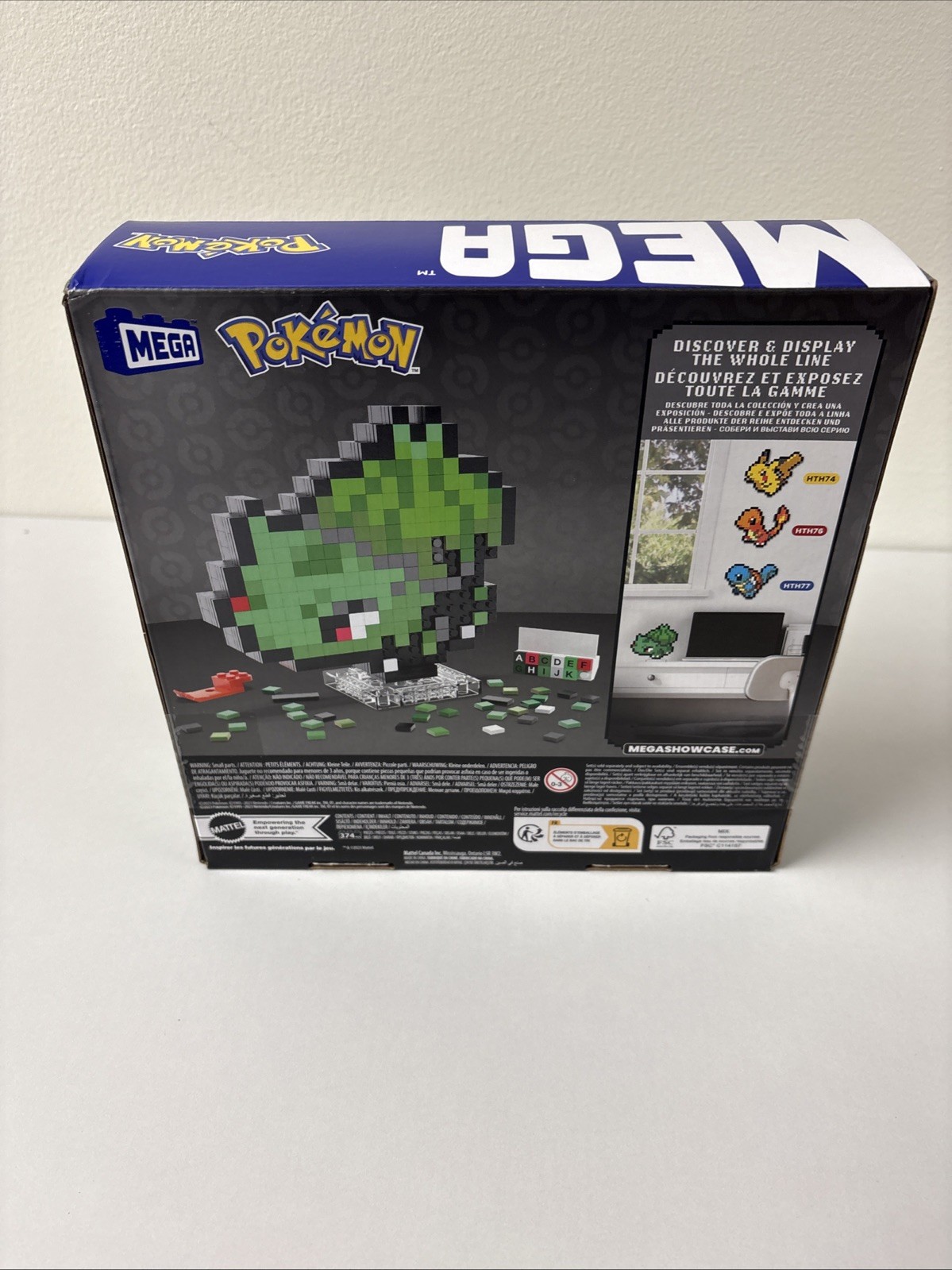 MEGA Pokemon Bulbasaur Pixel Art Building Kit - 374 pcs - New Sealed G62