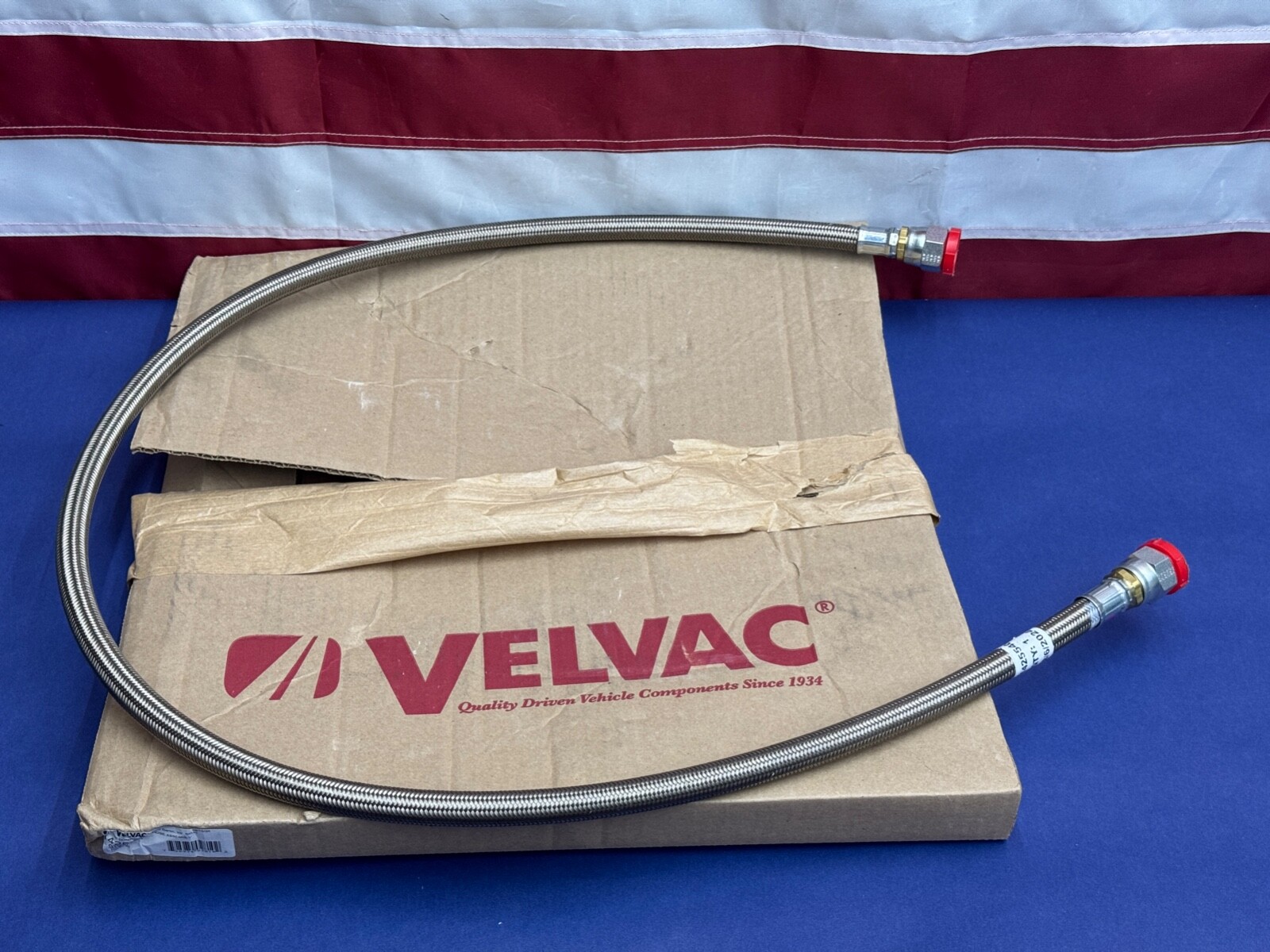 Velvac 142554 Air Compressor Discharge Hose Assembly, 5/8" X 54"