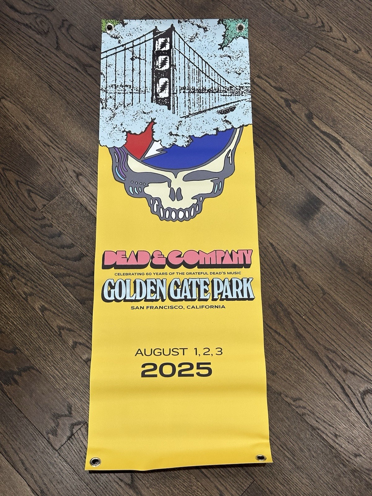 Dead & Co San Fran 2025 Concert Big Banner Memorabilia Grateful Dead 60 Years
