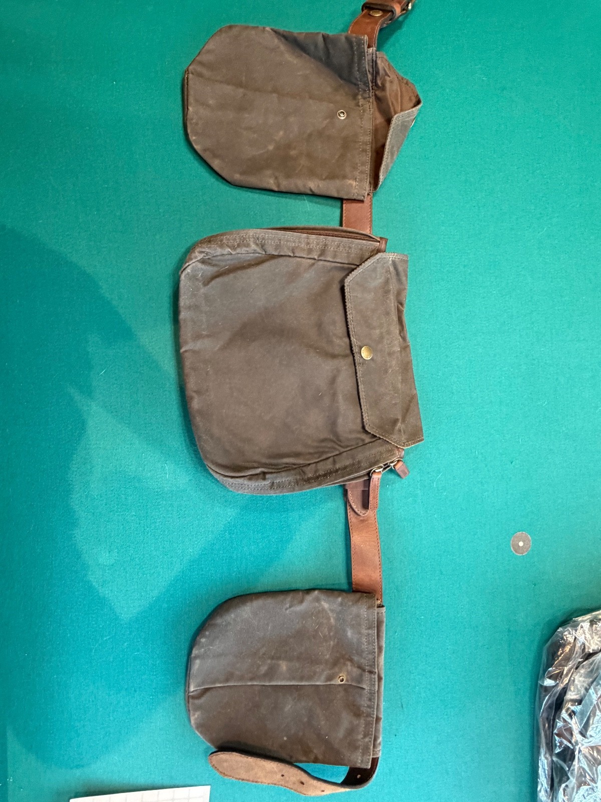 Tom Beckbe Shotgun Shell Pouch Bag - Dark Green Canvas - New and unused