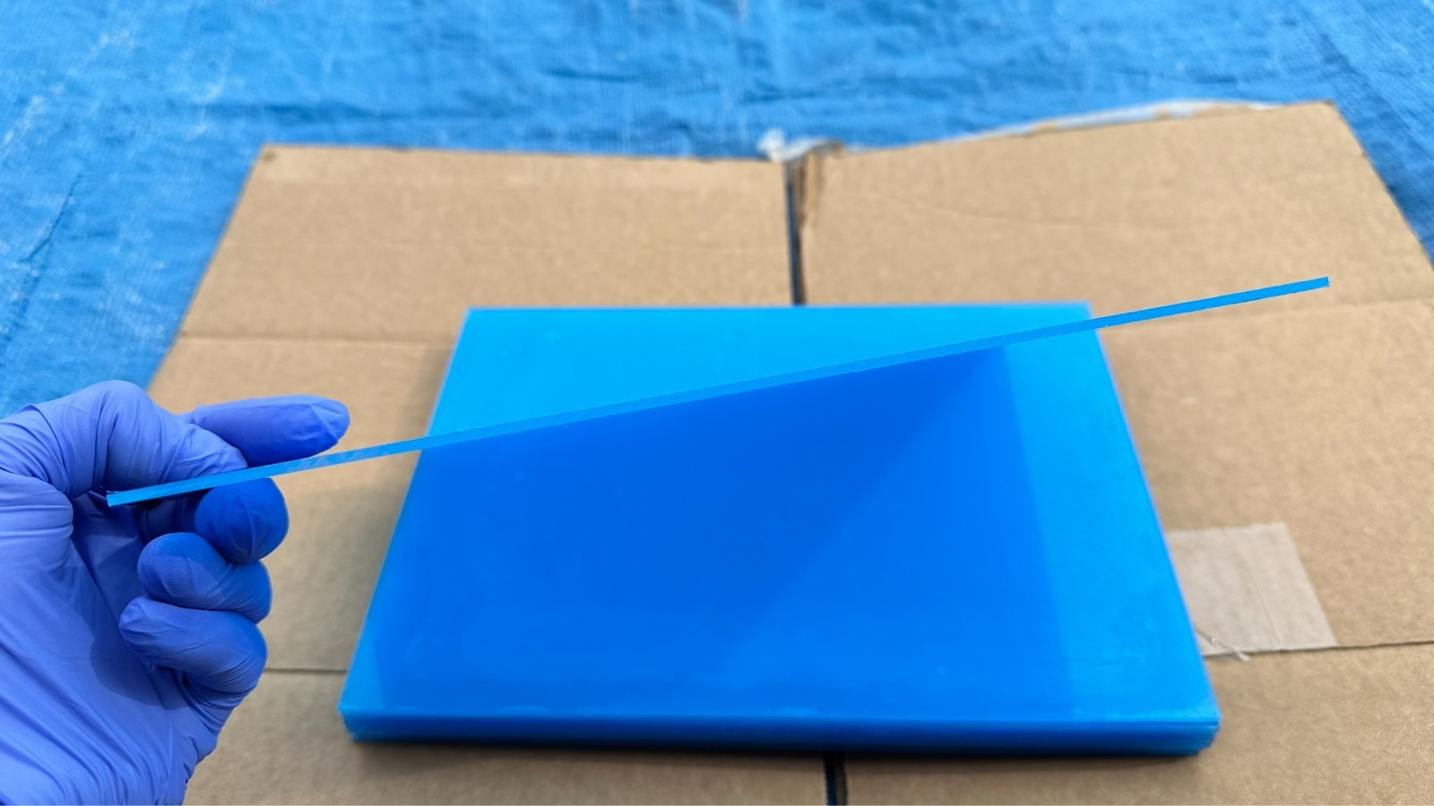 Lot of 10 New Sheets of 10-7/8" x 7-7/8" Acrylic Clear Plexiglass Plexi