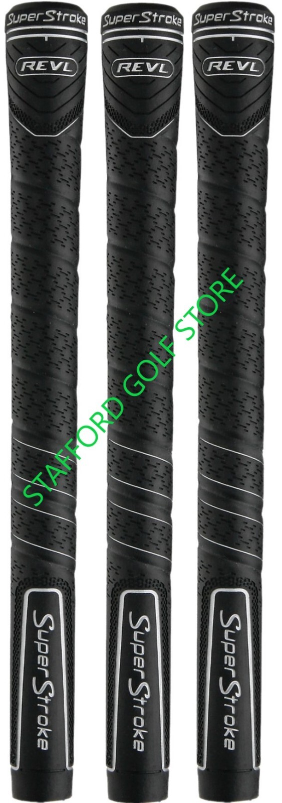 Super Stroke REVL Comfort Golf Club Grips - White or Black - Genesis Wrap Design