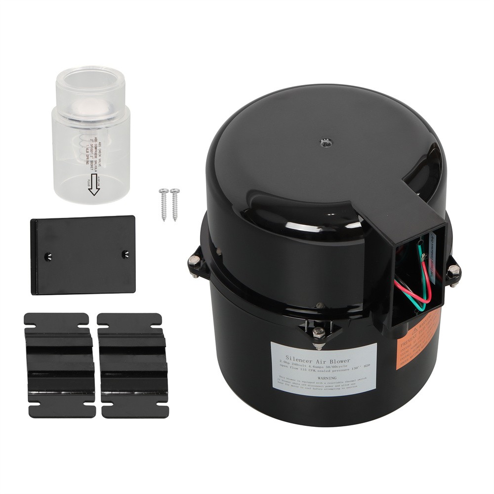 Air Supply Silencer Pool Spa Hot Tub Blower 2HP 240V 6320241 For 2 Inch Plumbing
