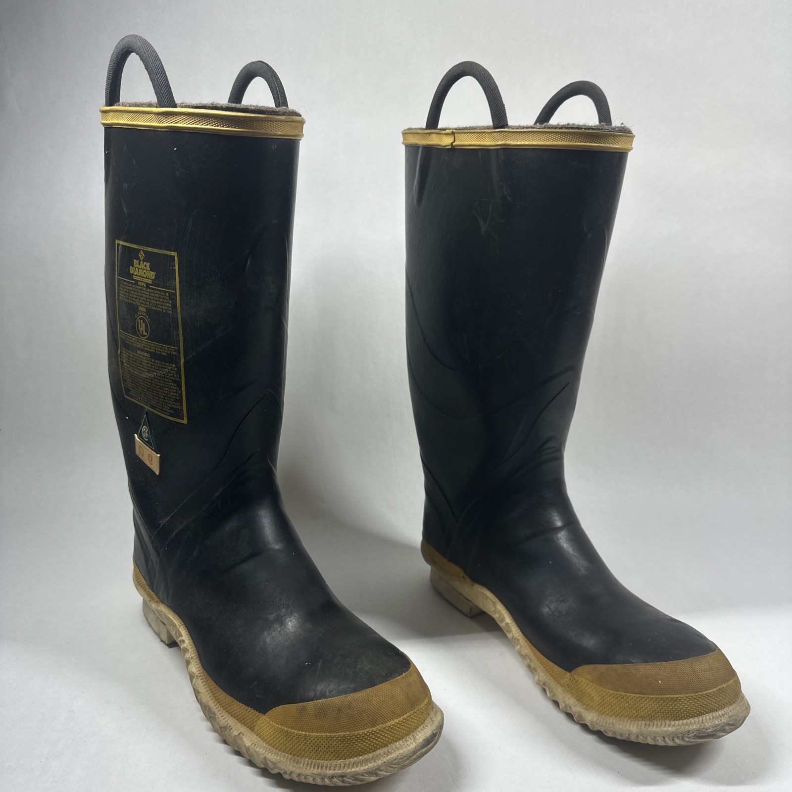 Black Diamond NFPA Fire Fighter Boots Size 11 M Made In Canada