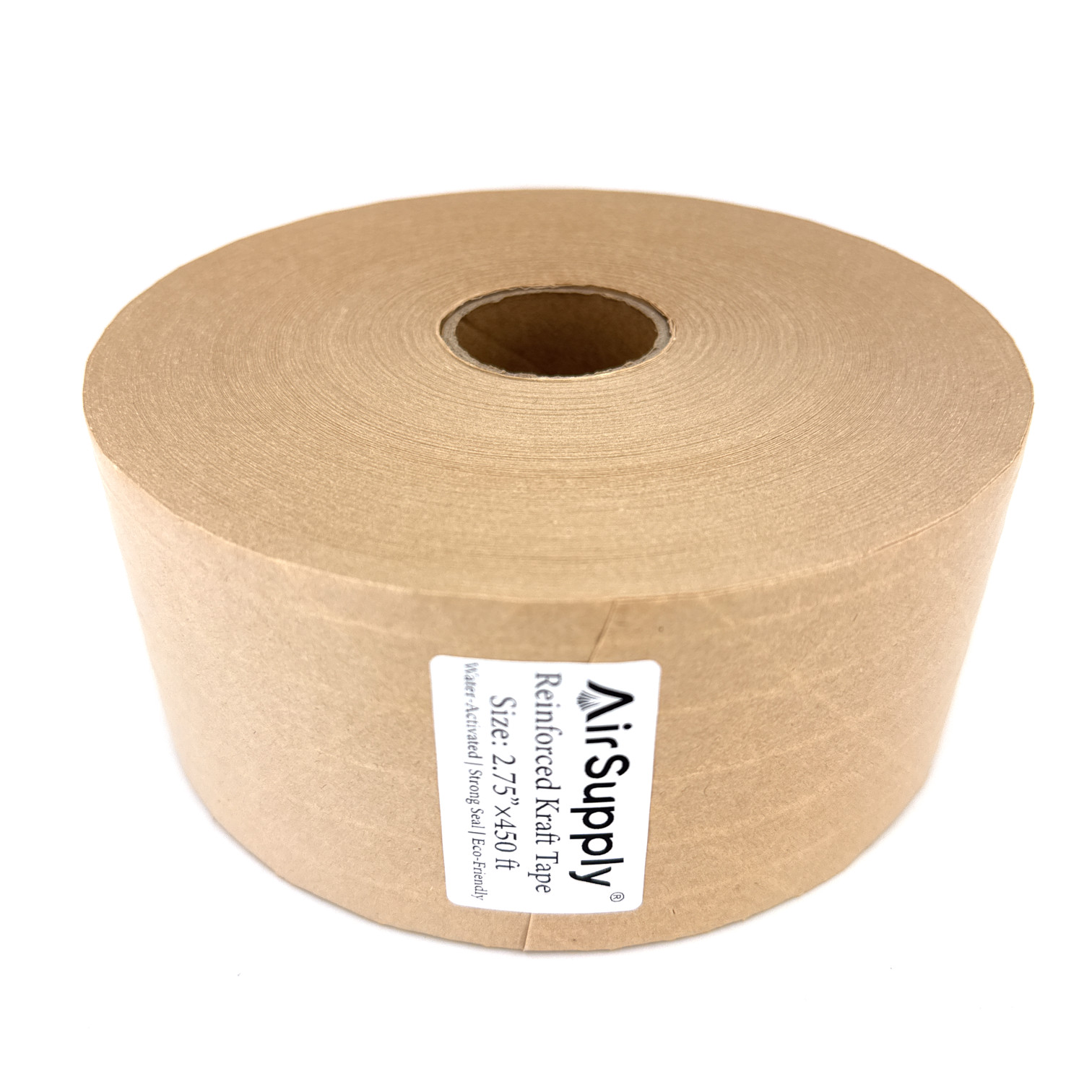 4 Pack Reinforced Water Activated Kraft Carton Sealing Gummed Tape 2.75"x450 ft