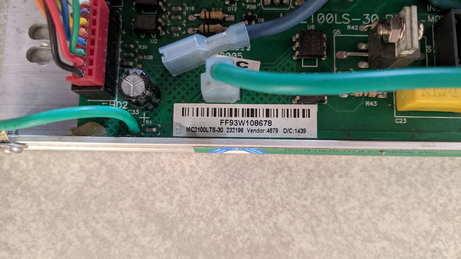 MC2100LTS-30 MC2100LS 30 ProForm GoldsGym NordicTrack Treadmill Motor Controller