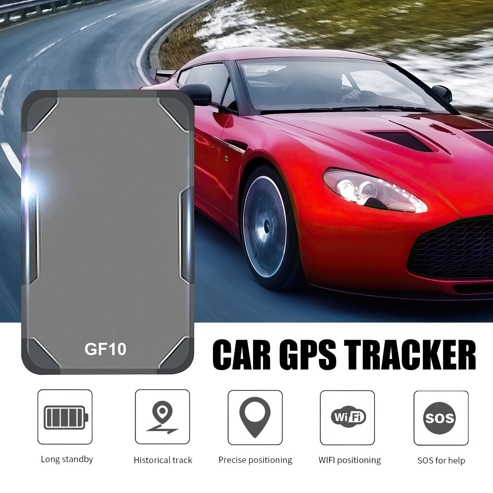 mini Real Time Portable GPS Tracker Hidden Magnetic for Cars Vehicles People