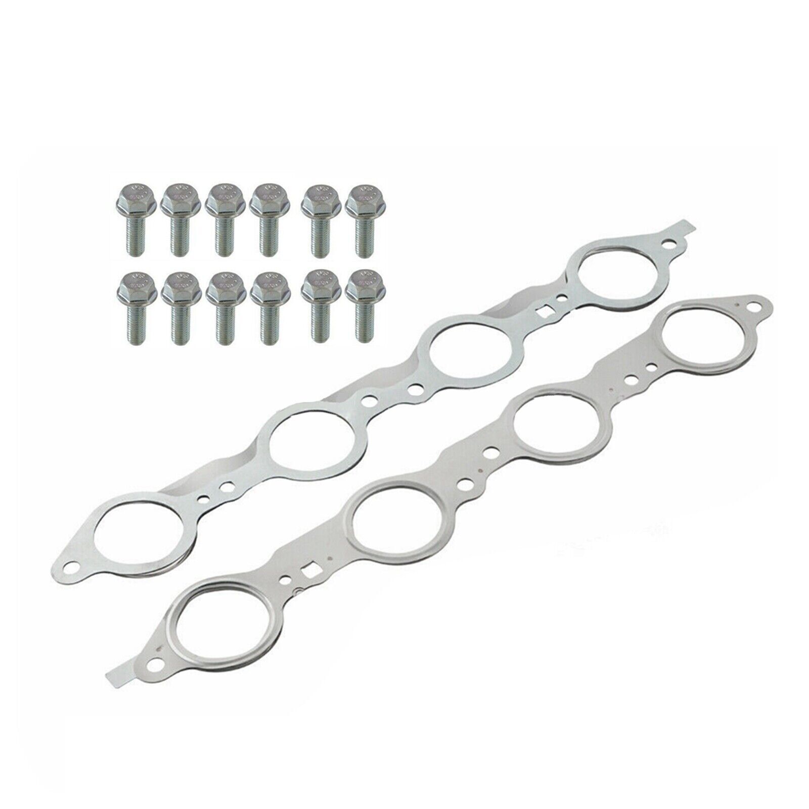 LS MLS Exhaust Manifold Header Gasket Pair W/Bolts For LS1 4.8 5.3 5.7 6.0 6.2RB