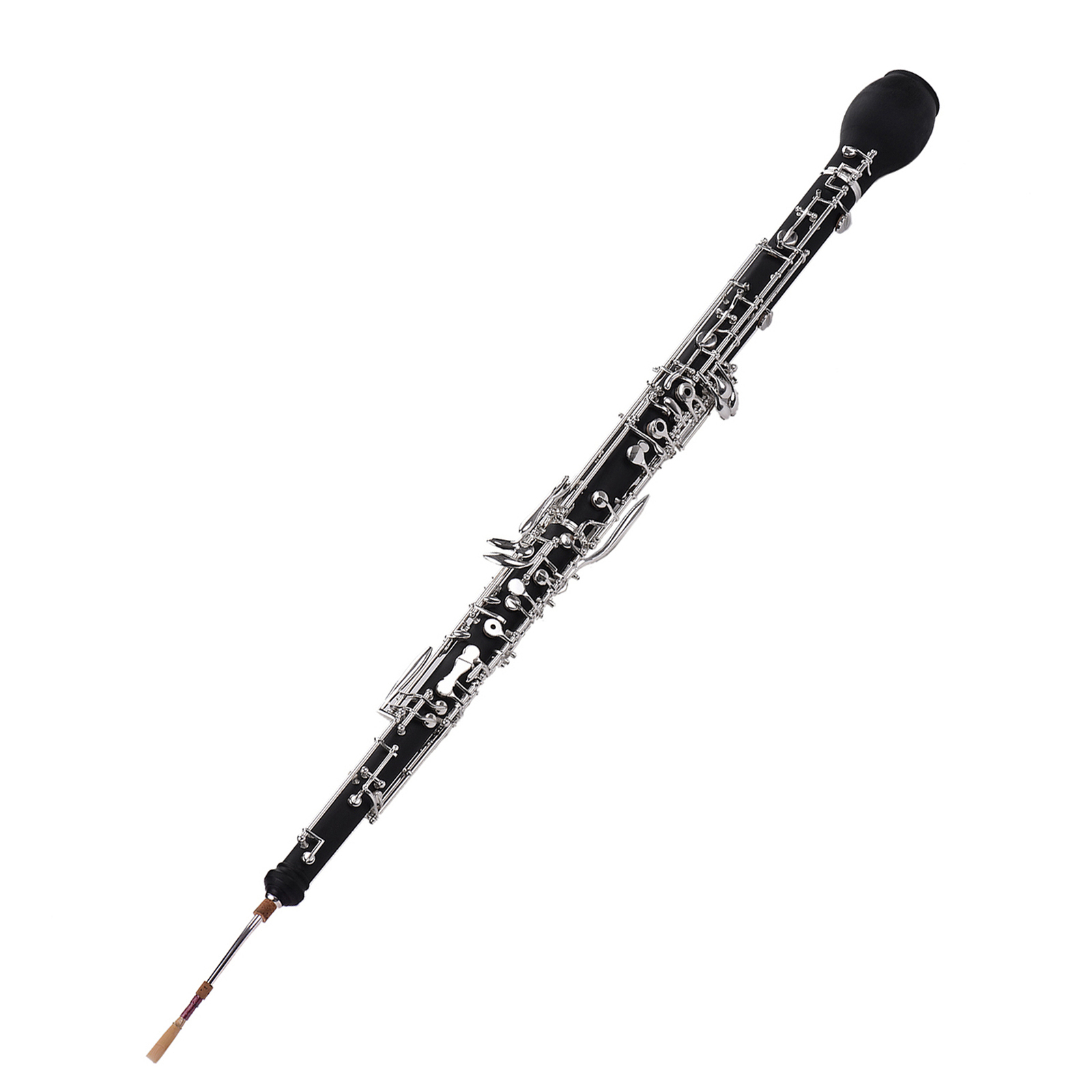 Professional English Horn Alto Oboe F Key Synthetic Wood Body Silver-plated Keys