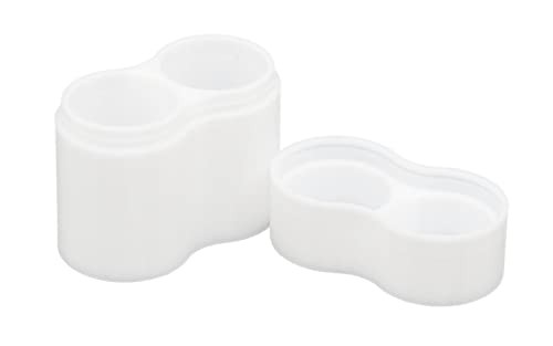 Slimline CR123 Battery Case, Compact Durable TPU Organizer Holds 2 Batteries