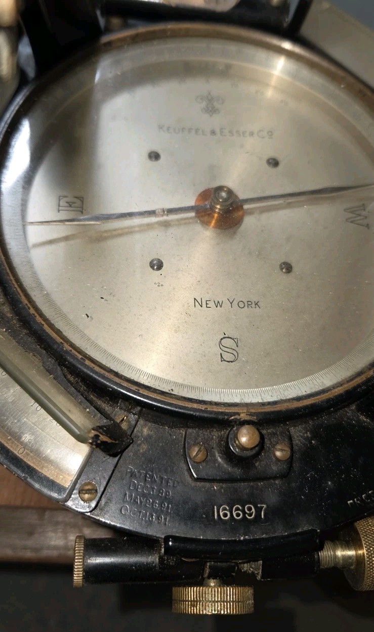 RARE Keuffel & Esser Co. EARLY 1900s Twisted-Frame Surveying Transit Antique