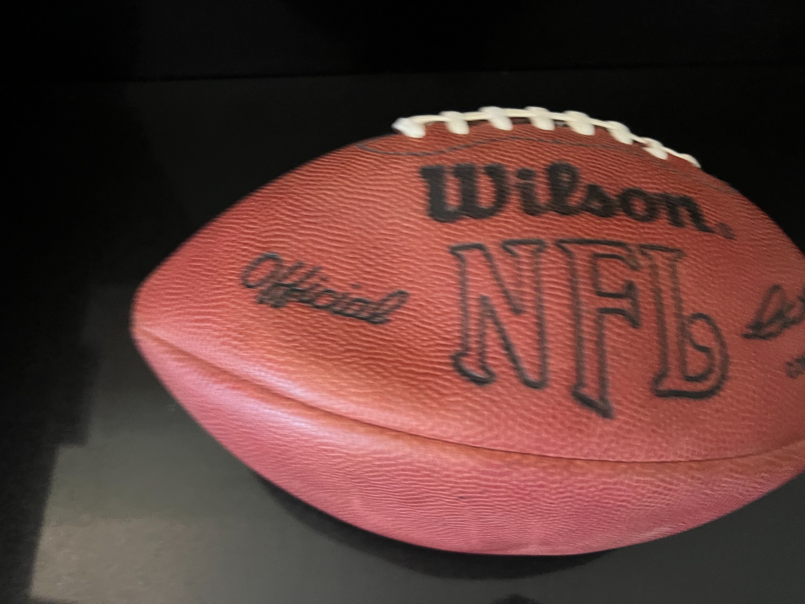 1970'S Pete Rozelle OAKLAND RAIDERS GAME USED WILSON PRO FOOTBALL EQUIP MANAGER