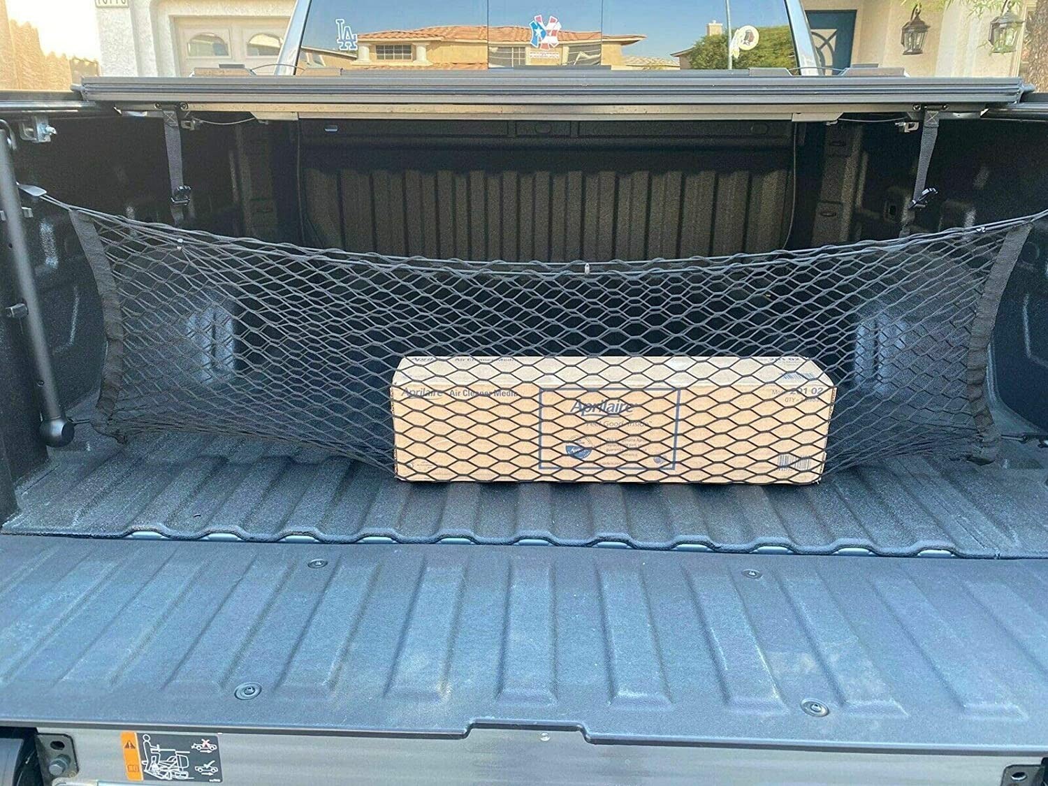 Rear Trunk Envelope Style Cargo Net for CHEVY SILVERADO GMC SIERRA 2013-2024 New