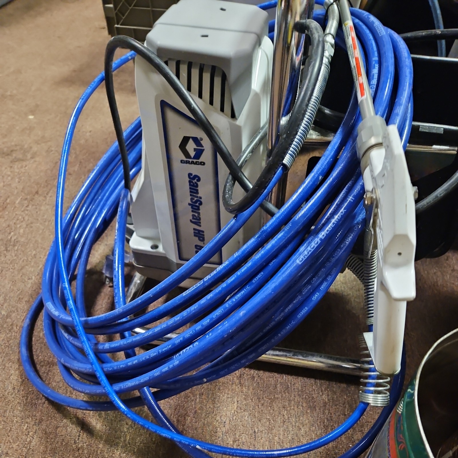 TESTED Graco SaniSpray HP65 25R792 Disinfectant Sprayer Portable w/ Hopper