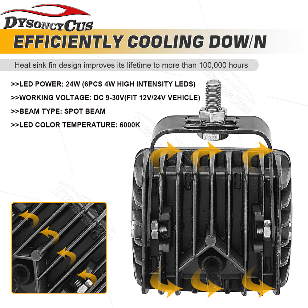 Fit Polaris Ranger XP 1000 LED Rear Backup Reverse Tail Light Mount Kit W/ Plug