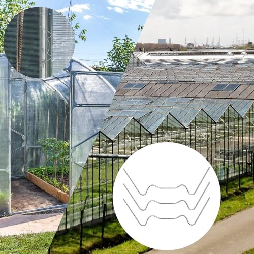Pcs Mini Greenhouse Clips for Hanging Stainless Steel W Type Greenhouse 200