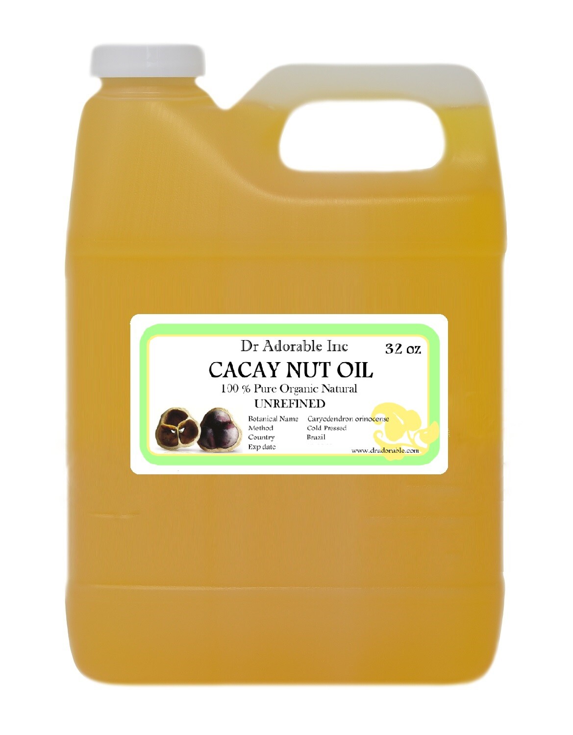 PREMIUM CACAY NUT OIL UNREFINED PURE COLD PRESSED ORGANIC FRESH SKIN HAIR CARE