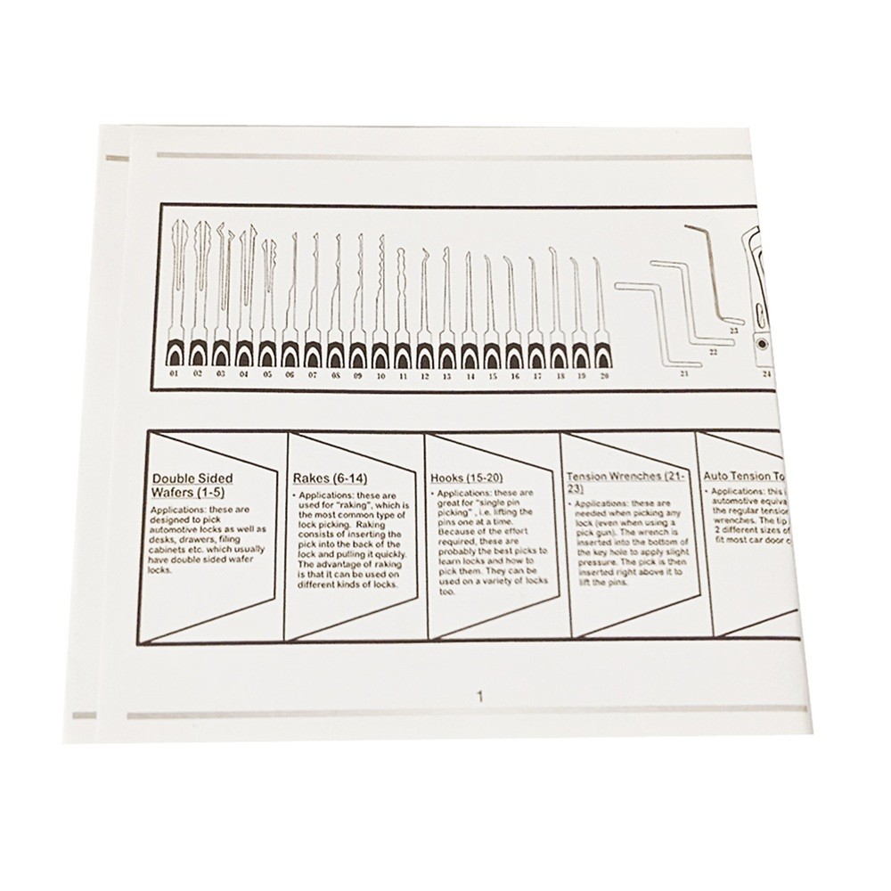 Key Removal & Training Practice Professional Tools Kit Training Lock Set