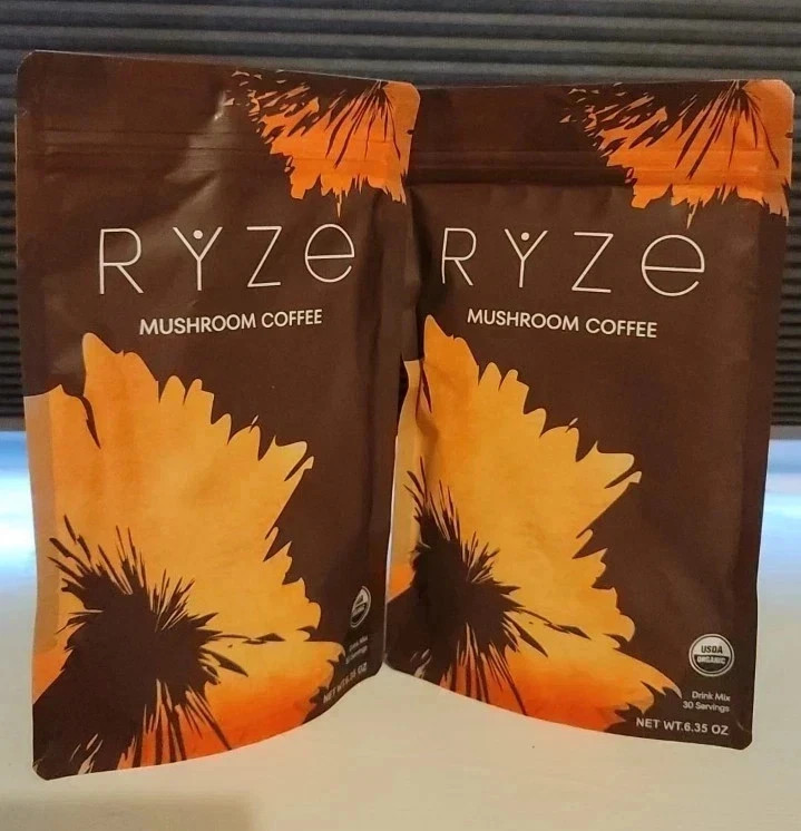 (Pack of 2) Organic RYSE Mushroom Coffee * 30 Servings Per Pack -Free Shipping