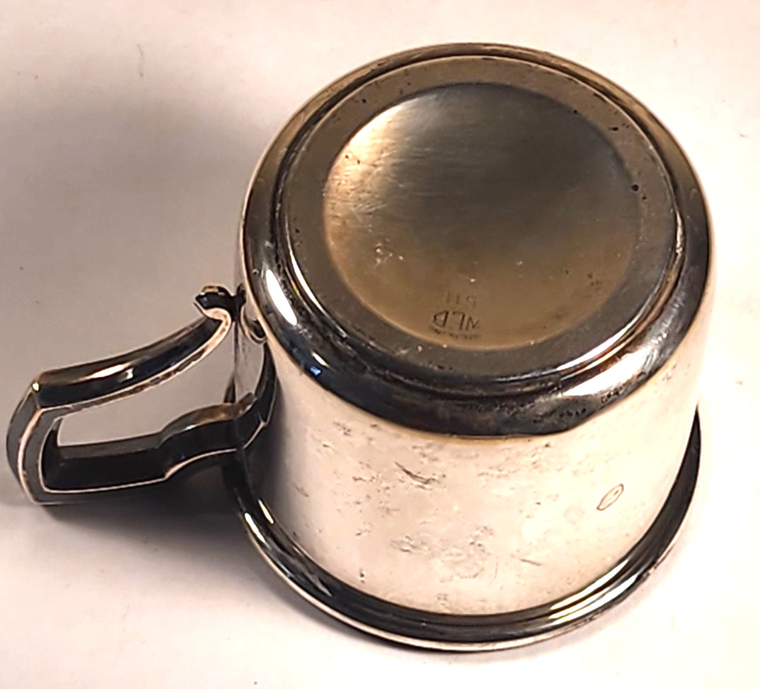 VINTAGE WEB STERLING SILVER BABY CUP #511 49 GRAMS