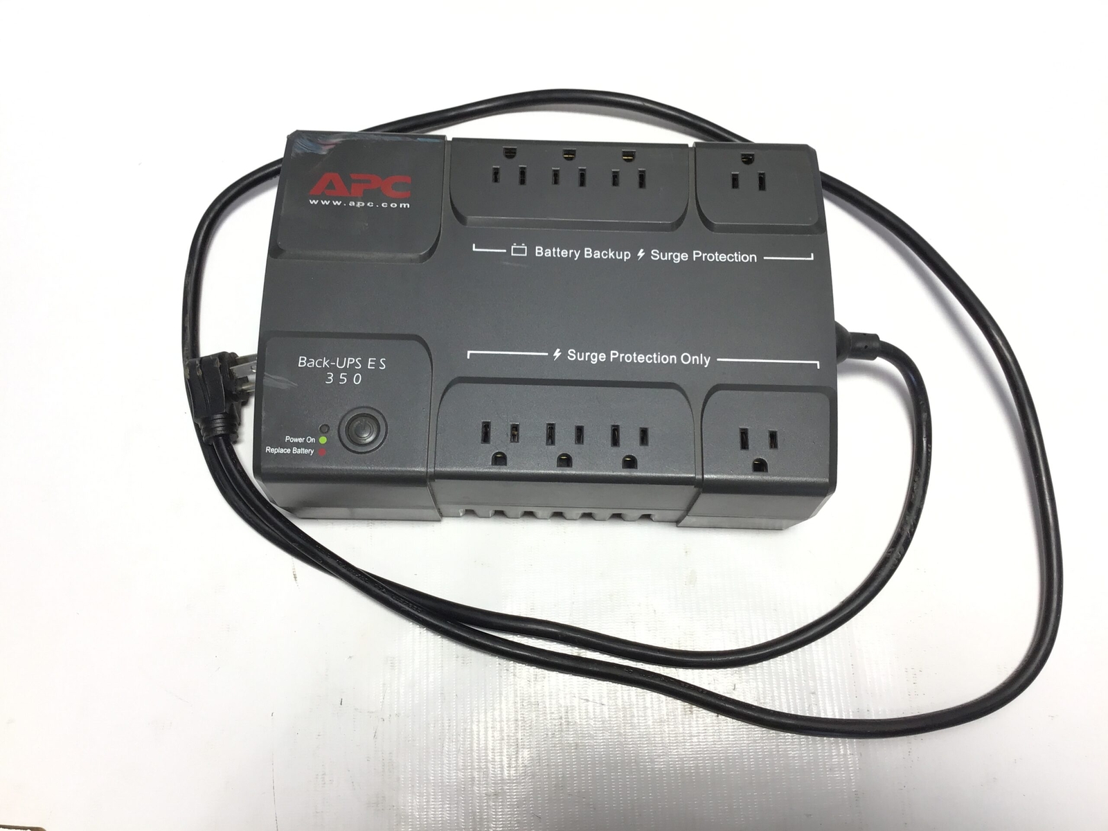 APC Back-UPS ES 350 - BE350R Backup Battery Surge Protection 120V 12A 60Hz 200W