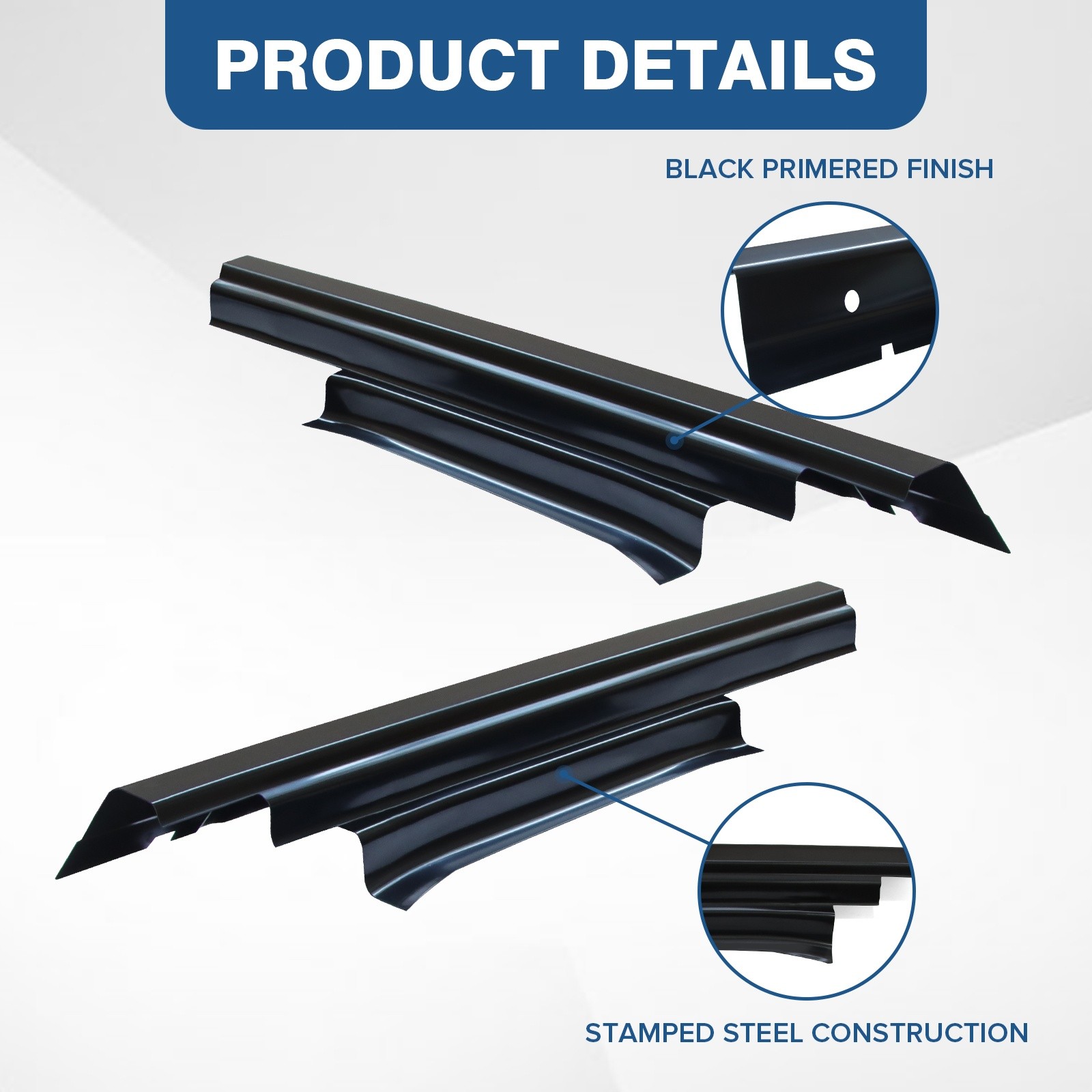 Steel Pair of Rocker Panel & Cab Corners for 2014-2018 Chevy GMC Crew Cab Pickup