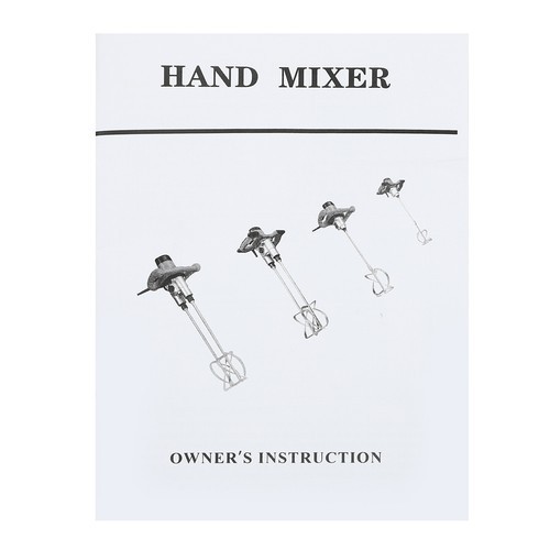 1800w Concrete Mortar Mixer Cement Grout Plaster Stirrer Double Paddle Mixer USA