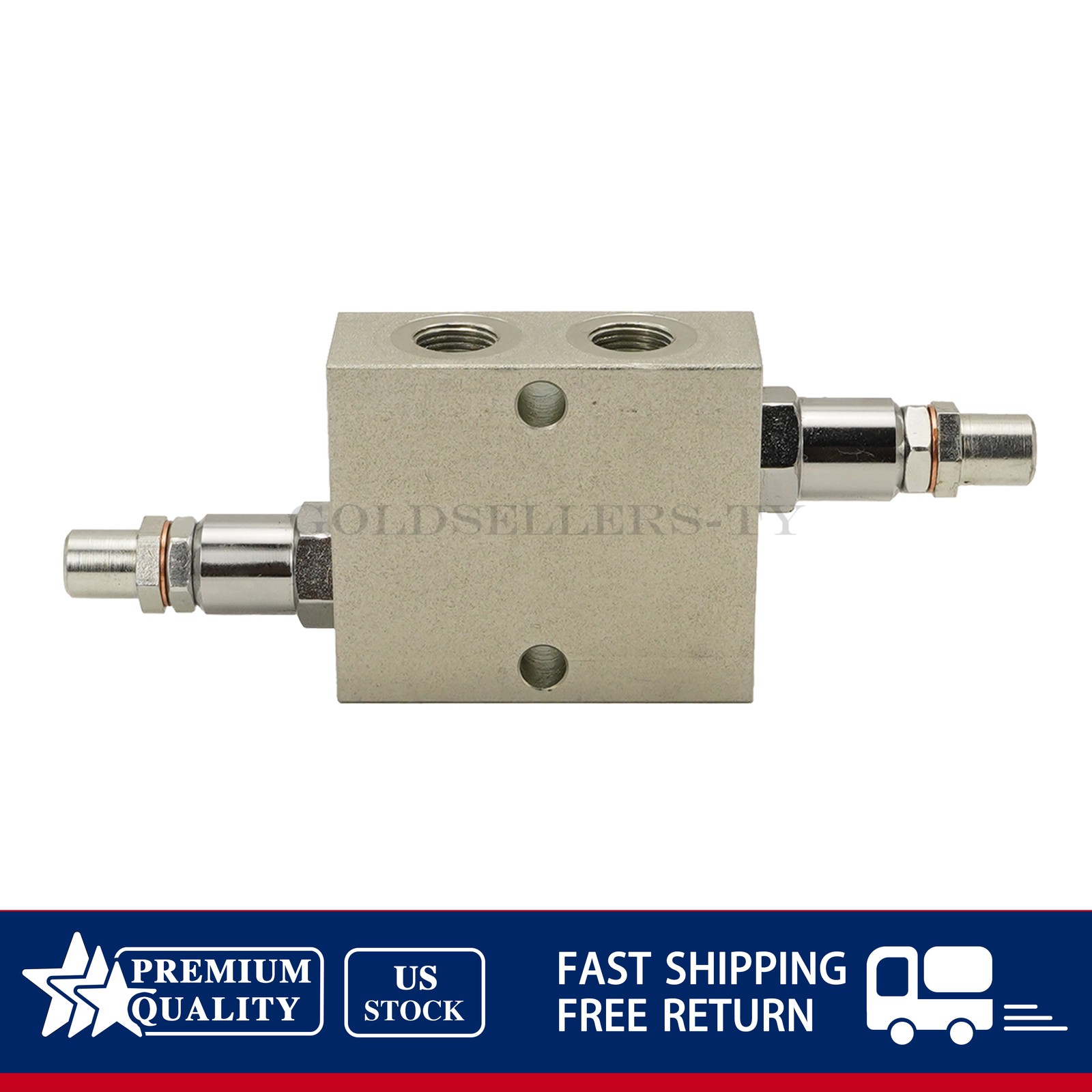 12 GPM Max Flow 3/8” NPT Ports Dual Crossover Hydraulic Relief Cushion Valve