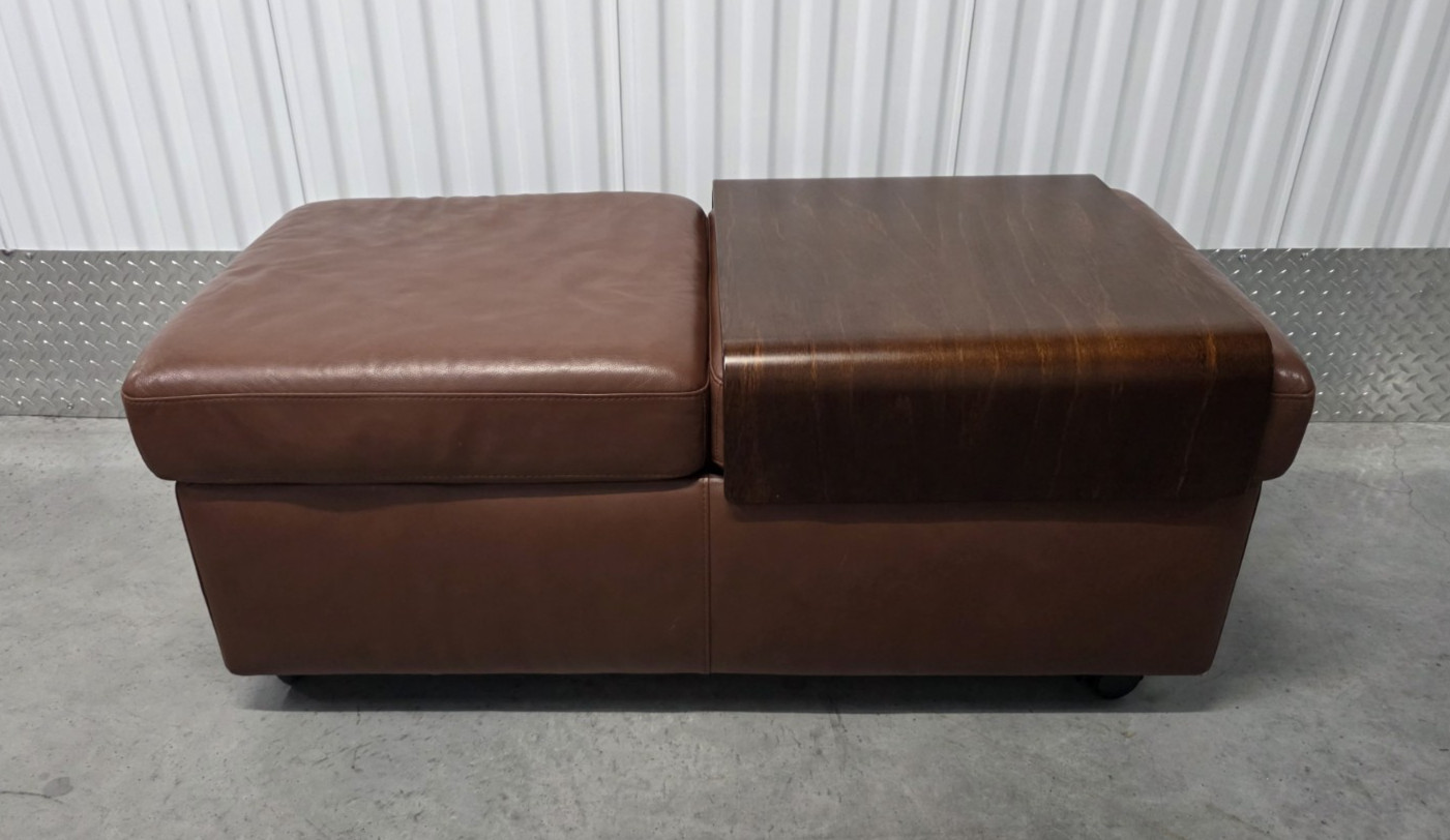 Ekornes Stressless Double Storage Paloma "New Tobacco" Leather Ottoman