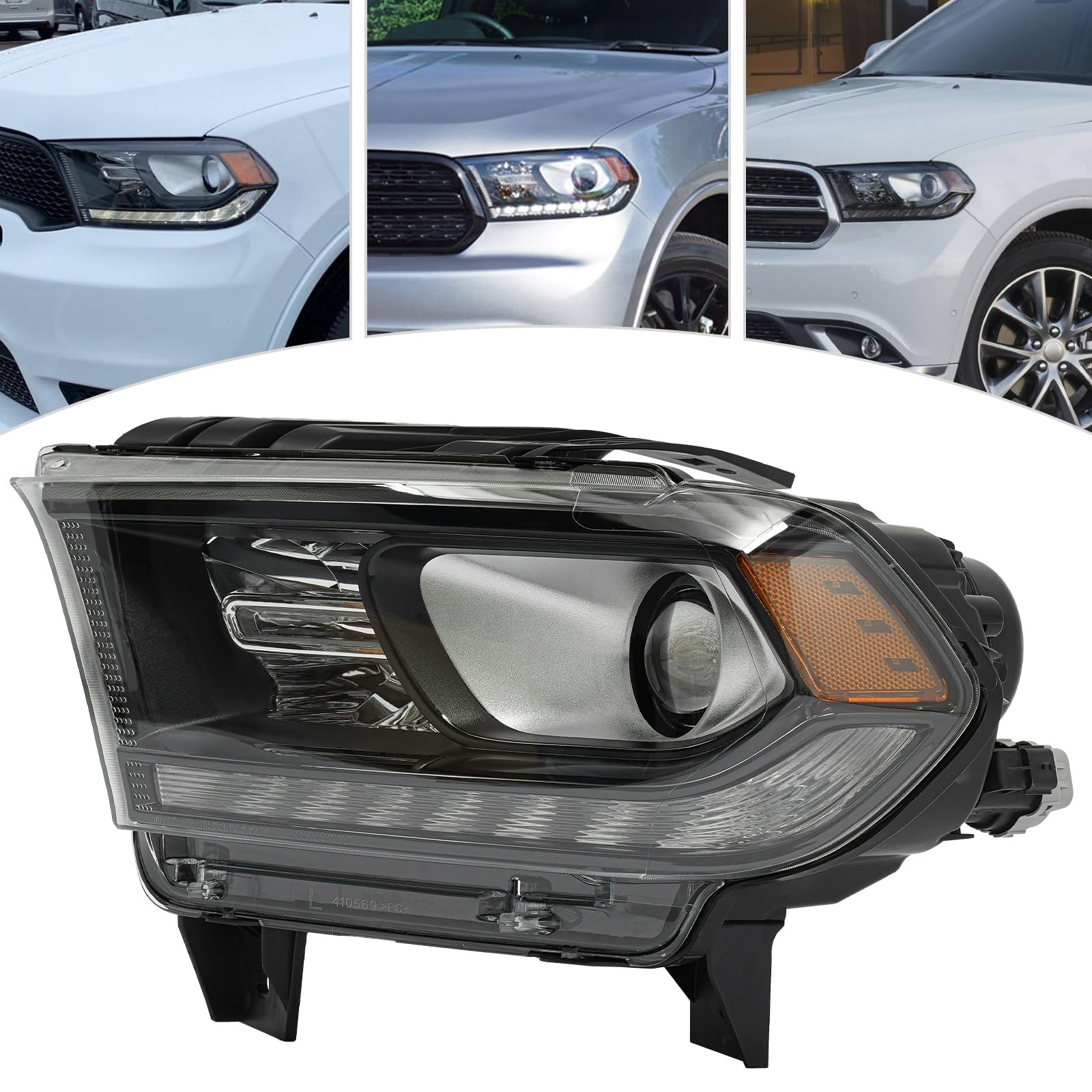For Dodge Durango 2016-2020 HID Headlight Lamp Assembly w/LED (Left)