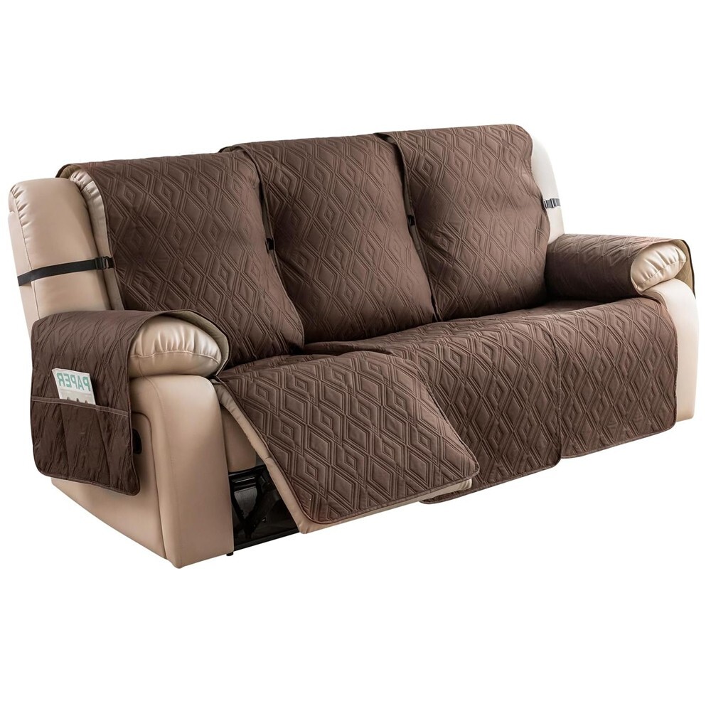 Waterproof Couch Cover for Reclining Couch 3 Seat Recliner Sofa Covers