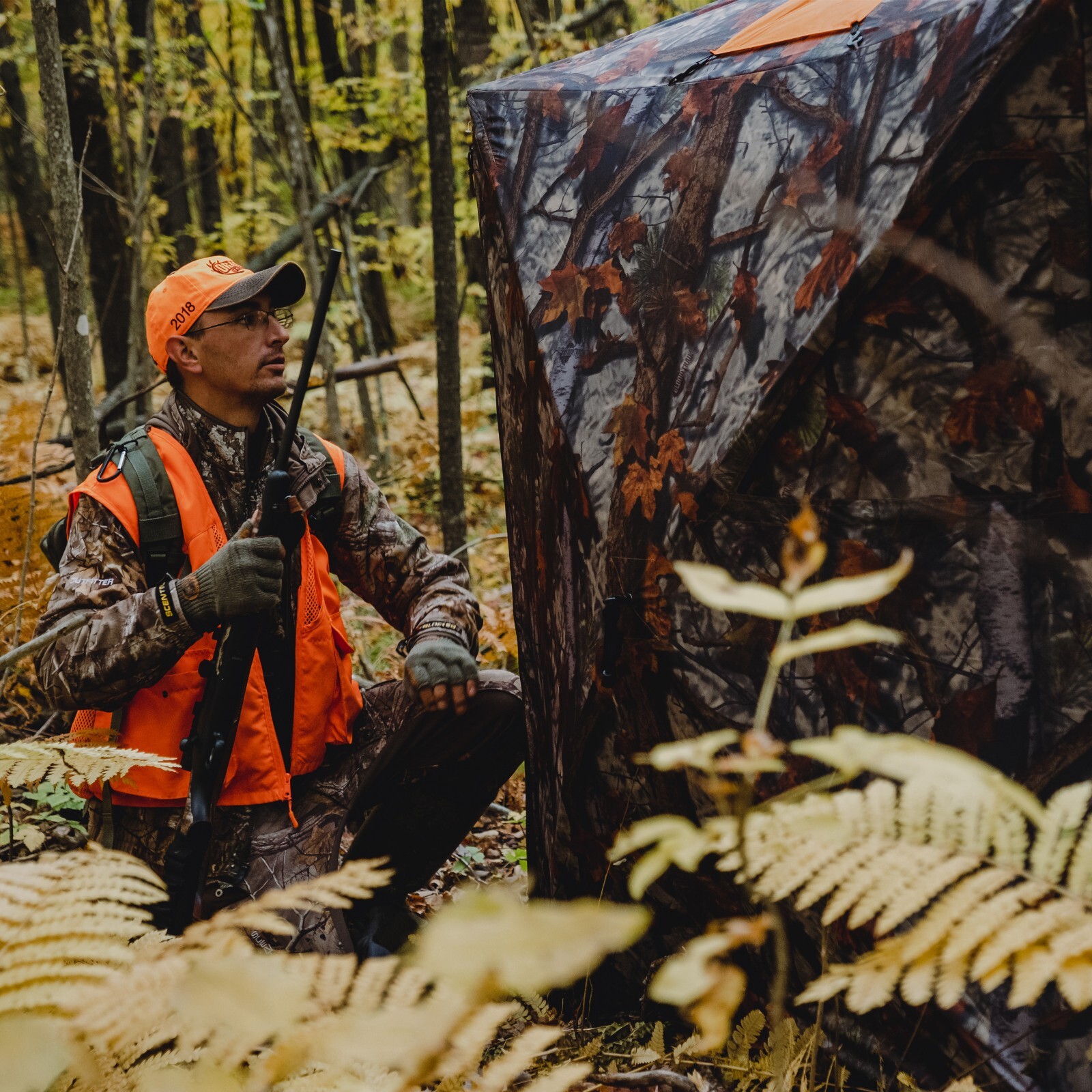 Barronett Blinds Road Runner Portable Hunting Hub Blind, 2-Person, RR200BT