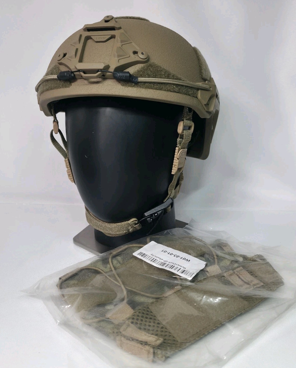 Hard Head Veterans HHV ATE Tactical Military Helmet Large Coyote w/Mount/Cover