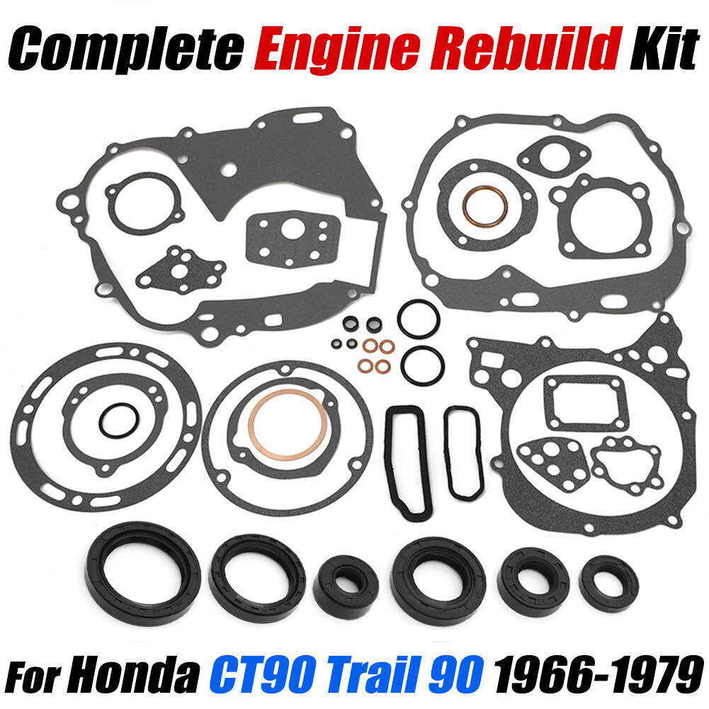 Engine Rebuild Kit For Honda CT90 Trail 90 1966-79 Gasket Oil Seals Complete Set
