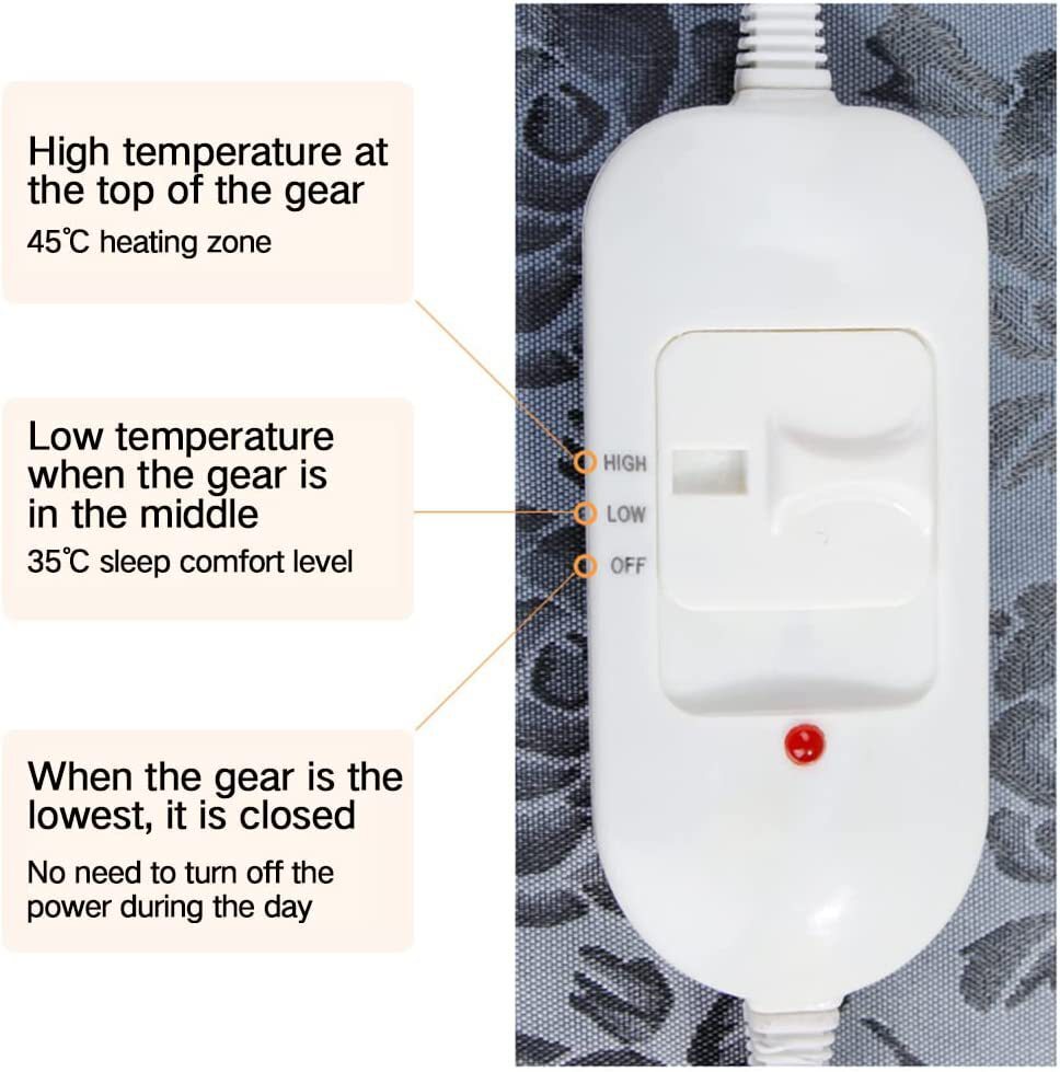 Pet Heating Pad for Cat Small Dog Electric Blanket Winter Warming Pad Waterproof