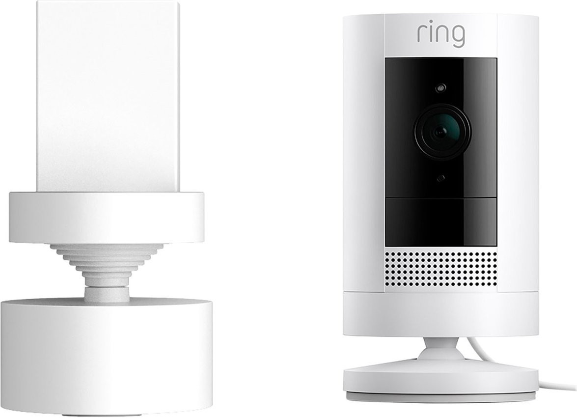 Ring Indoor/Outdoor Pan-Tilt Mount for Ring Stick Up Cam Plug-In - White