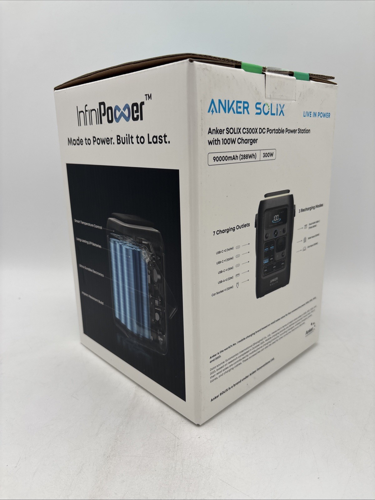 NEW IN BOX Anker SOLIX C300X DC Portable Power Station 288Wh Black - SHIPS FREE