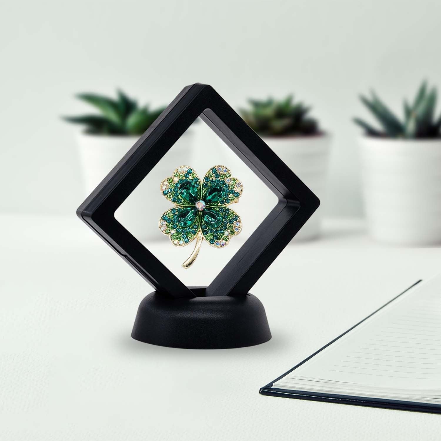 SQEYYGI 10Pcs Coin Holder Challenge Display 2.75×2.75×0.8 inches, Black