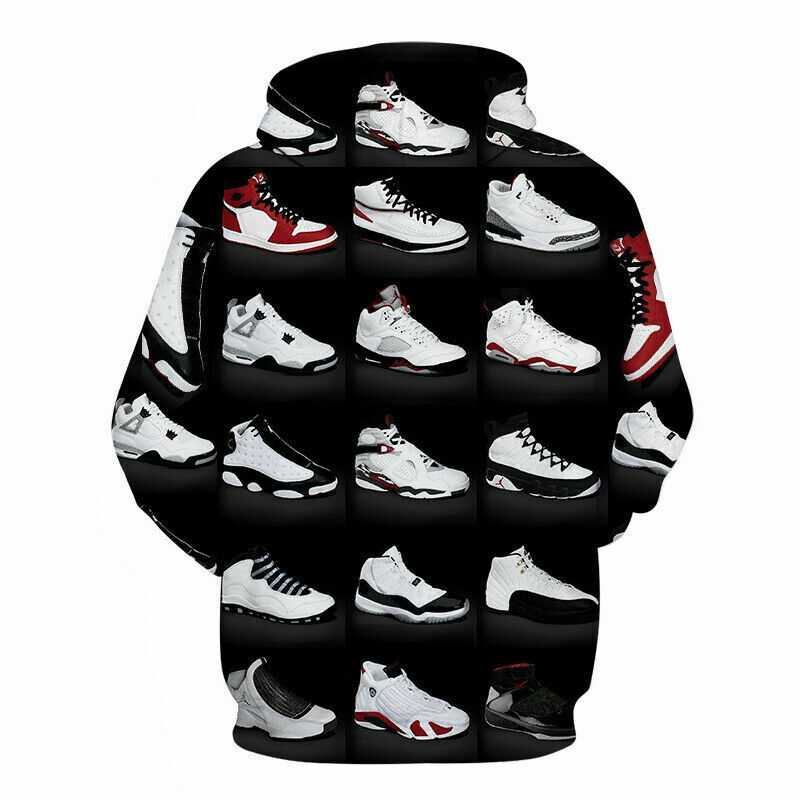 Basketball Sneaker Shoe Hip Pop Sports Hoodie Sweatshirt Sweater Pullover Jacket