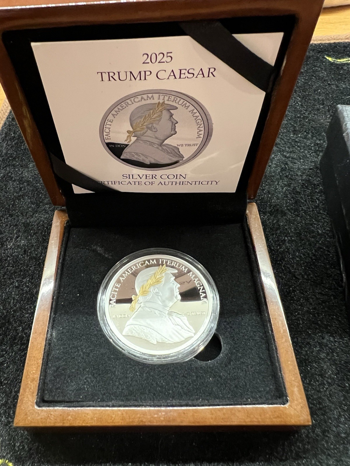 2025 Liberia Trump Caesar Proof 1 oz Silver Coin - 999 Minted ~ Free S/H