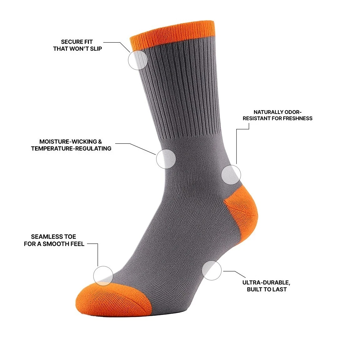 3-12 Pairs Mens Solid Cotton Sports Athletic Work Plain Crew Socks Sizes 10-13