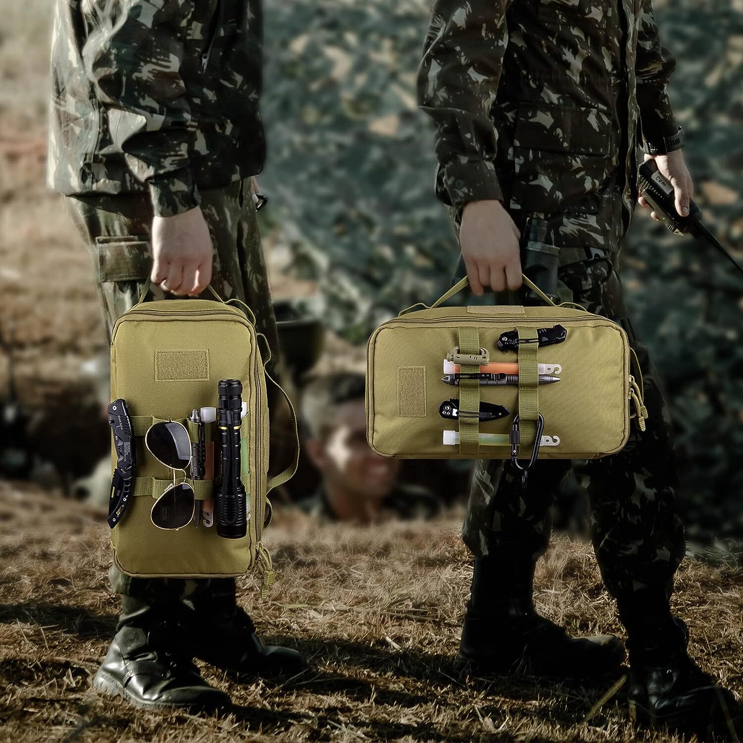 Tactical Camping Storage Bag 11L Outdoor Tote Bag Camping Cookware Organizer Bag