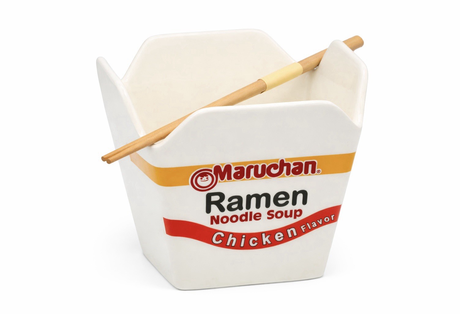Maruchan Ramen Ceramic Bowl w/ Chopsticks Chicken Noodle Soup Gift Set