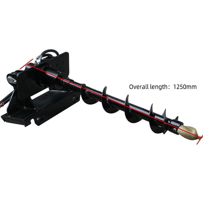 8-Inch Auger Post Hole Drill for Mini Skid Steer Loader, New