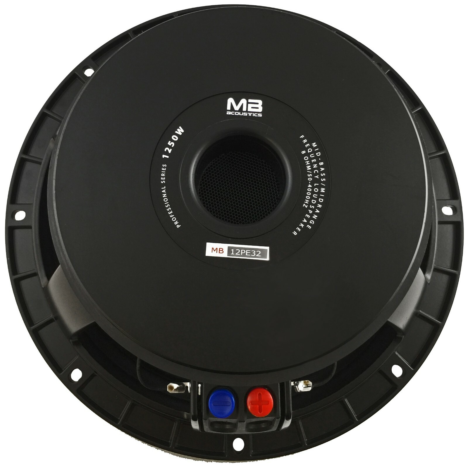 12" Pro Mid Bass Loudspeaker Woofer 3” Glass Fibre VC 1250W MB Acoustics 17 LBS