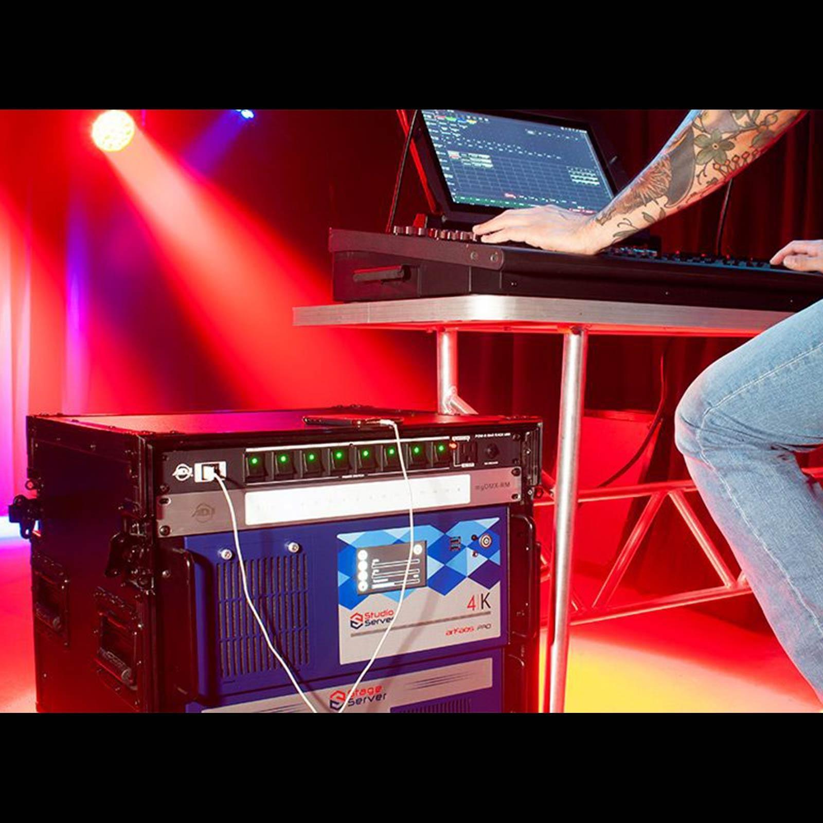 ADJ POW-R BAR RACK 10 Edison & 2 USB 19" Rack Mount AC Power Center