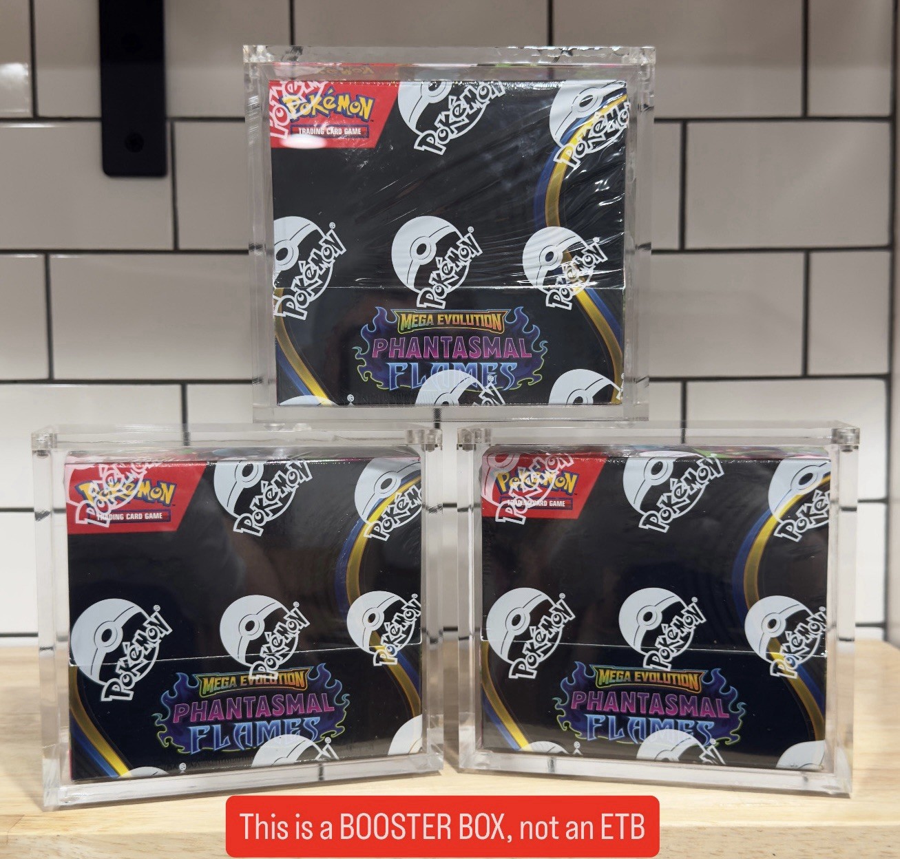 Pokemon Magnetic Booster Box Acrylic Case! Pokémon Card Protective Display!