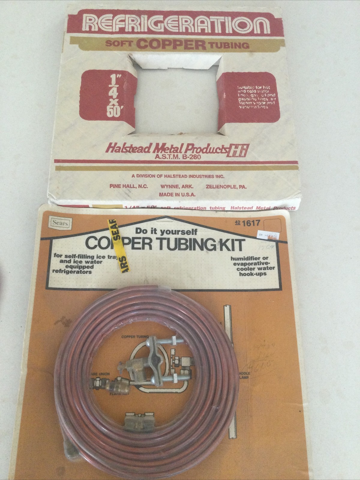 Copper Tubing 1/4”X 50’. Refrigeration