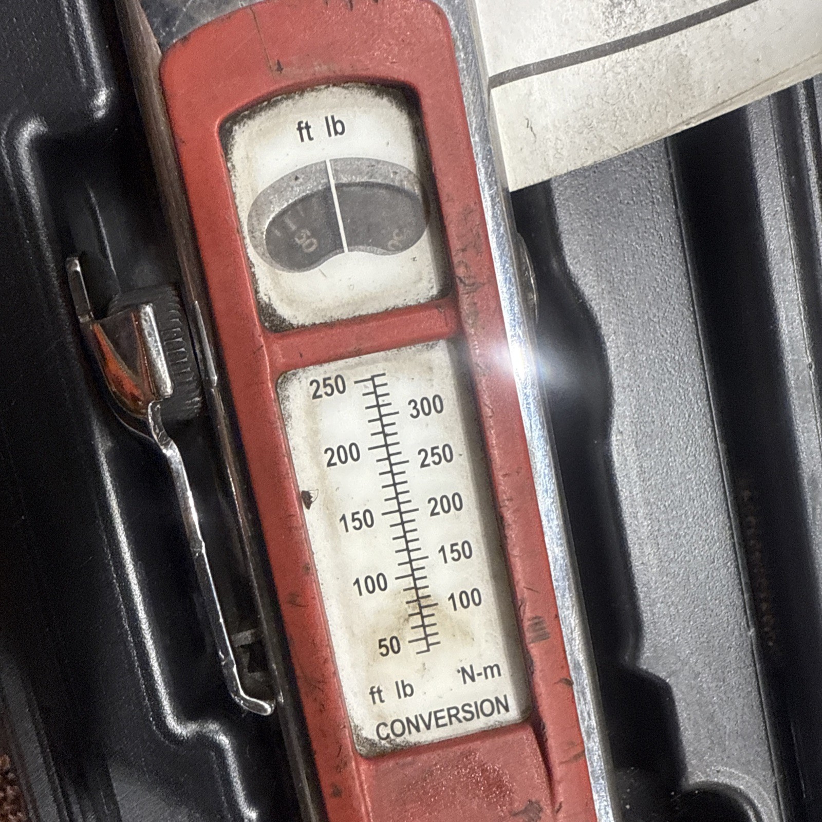 Snap-On TQFR250E Flex-Head 1/2in. Drive Torque Wrench 40-250ft lbs